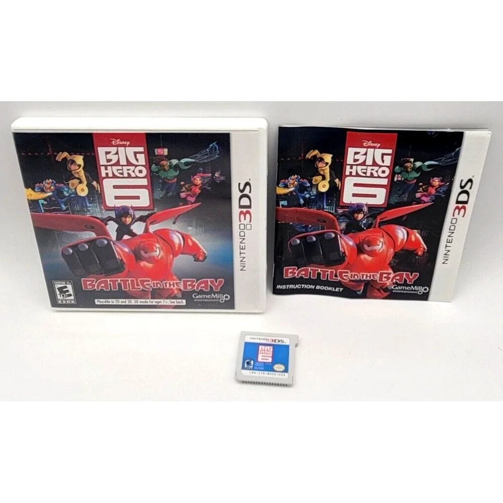 Big Hero 6: Battle in the Bay (Nintendo 3DS, 2014) Complete with Manual CIB
